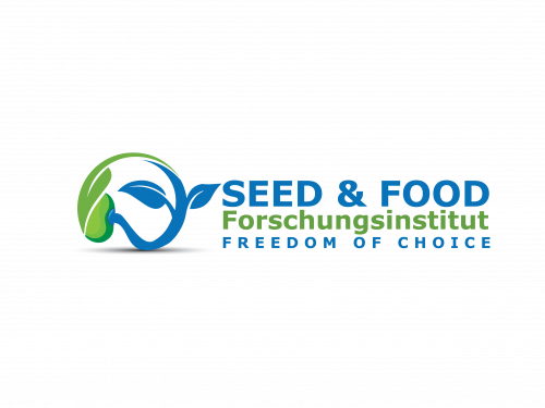 Logo. Forschungsinstitut Seed & Food. Freedom of Choice. Saatgut. Nahrung. Ernährung. Antibiotika. Nutrazeutika.